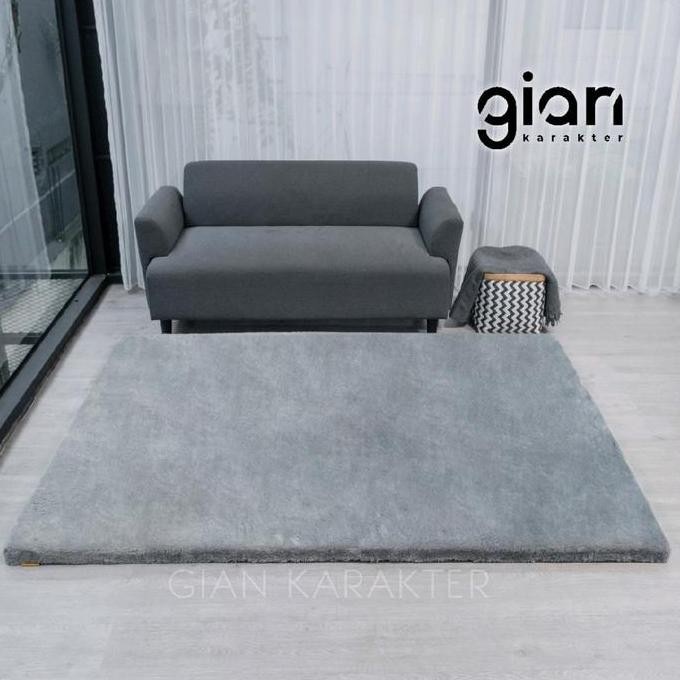 Surpet [Kasur Karpet] Bulu Empuk Polos 200cm 150cm - Gian Karakter murah