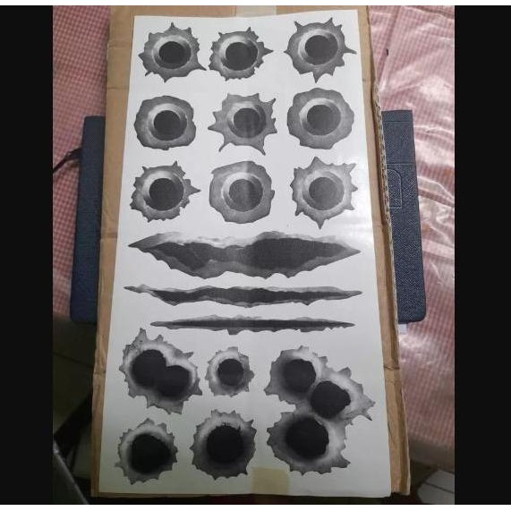 BISA COD Stiker Lecet Mobil 3D bekas cakar dan lubang baret lecet Sticker Timbul cutting body motor 