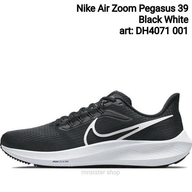 Ready Stock Nike Air Zoom Pegasus 39 Black White Dh4071-001 Original Bnib Asli Ori