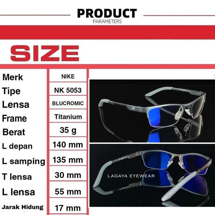 ready FRAME KACAMATA NK 5053 SPORT TERBARU LENSA ANTISILAU ANTIRADIASI