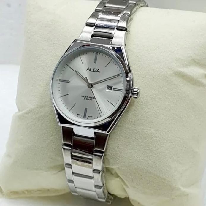 Alba Jam Tangan Wanita Anti Air Tanggal Aktif Strap Stainless Steel