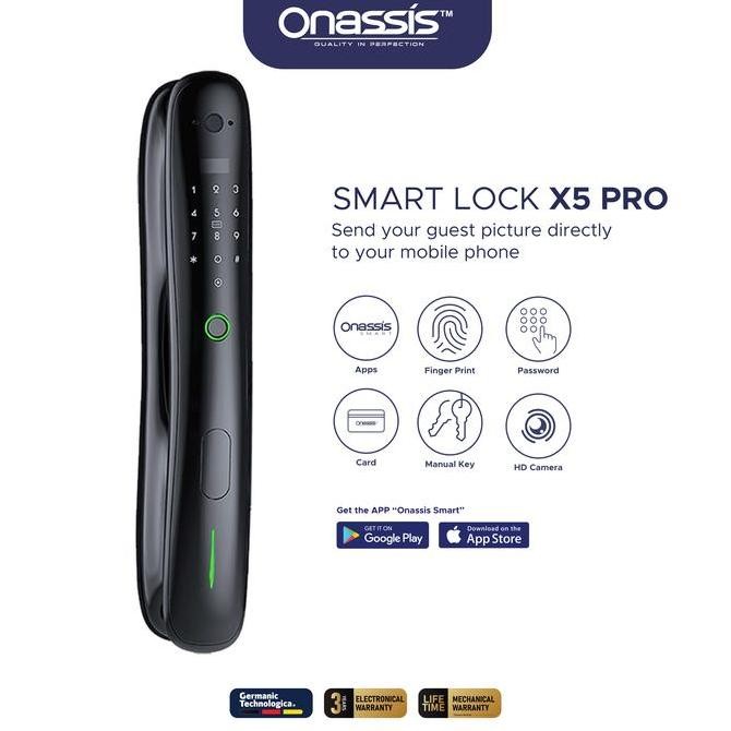 READY ONASSIS SMART LOCK X5 PRO CAMERA BUILT IN