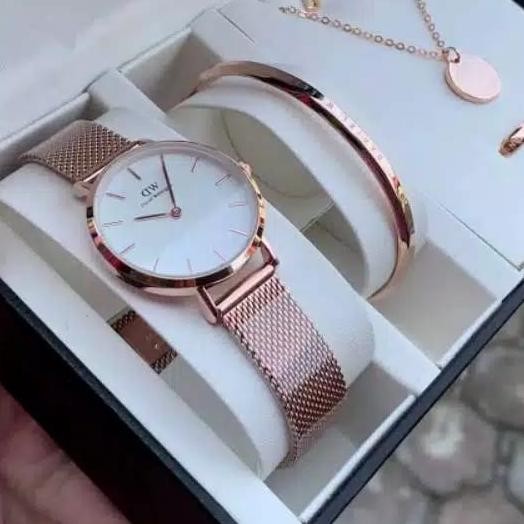 Bayar Di Tempat Jam Tangan Fashion Wd 01 Kz Petitie Melrose Paket Acc Box R Bag