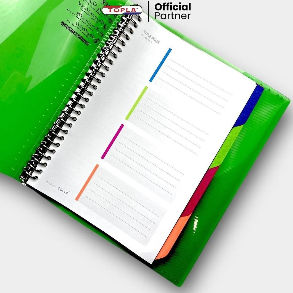 

Fh-46 Gfd-6 Kt78 Topla Binder Note Book B5 Bnt-908 / Buku Catatan 26 Ring Besi Warna Transparan Murah Hemat Termurah
