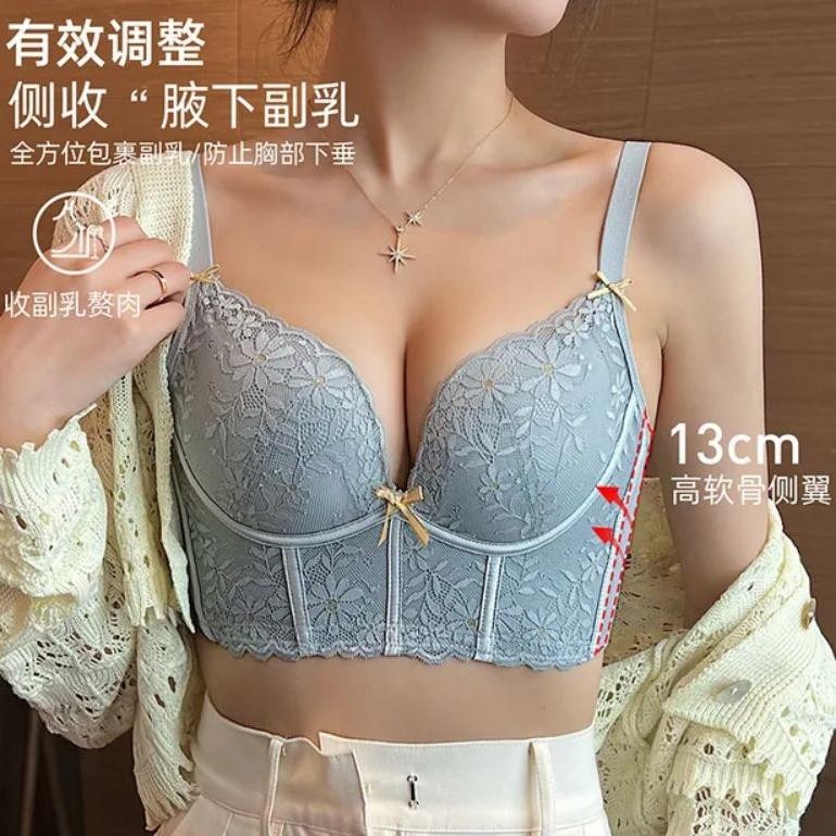 Bra Penutup Lemak Samping Size Besar, bra Kait 5 6 7 8, Bra Tanpa Kawat Tanpa Busa sayap Lebar Cup B