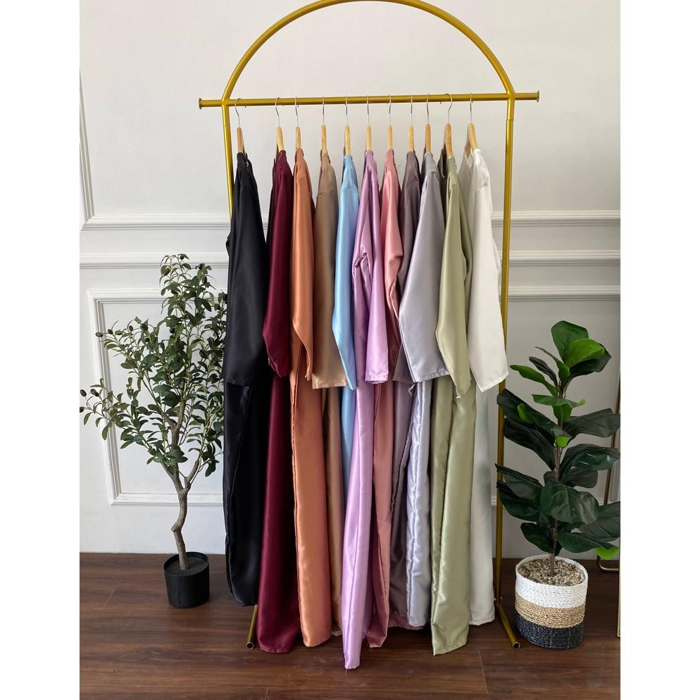 Terpopuler Inner Dress Gamis Dalaman Satin Kebaya Lengan Panjang