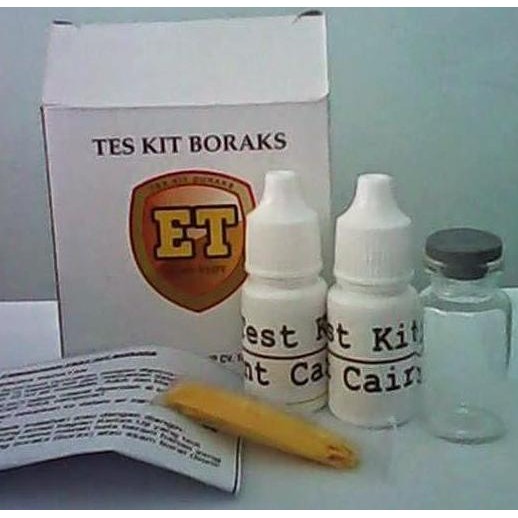 ALAT UJI CEPAT ATAU TEST KIT BORAK (BORAX) ORIGINAL DAN TERPERCAYA