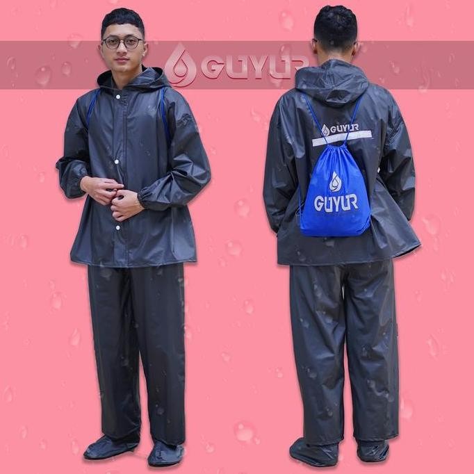 Tersedia jas hujan lengkap sepatu origial GUYUR