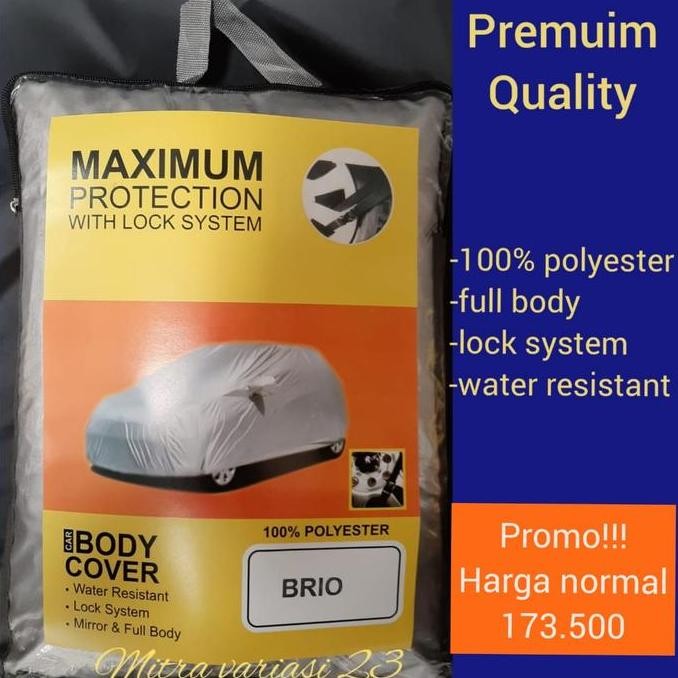 Body Cover Brio /Cover Mobil Brio/Sarung Mobil Brio/Selimut Mobil Brio Hemat