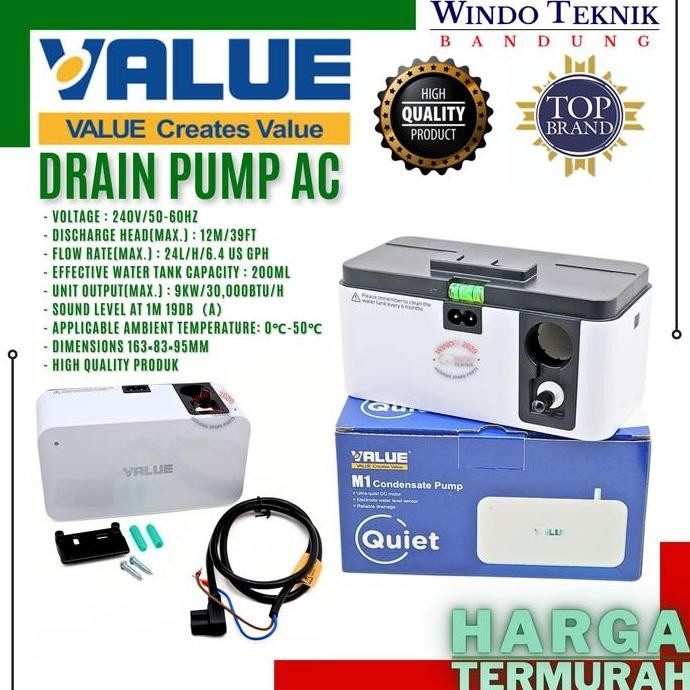 DRAIN PUMP AC - CONDENSATE PUMP VALUE M1 QUIET VALUE POMPA AC TERMURAH