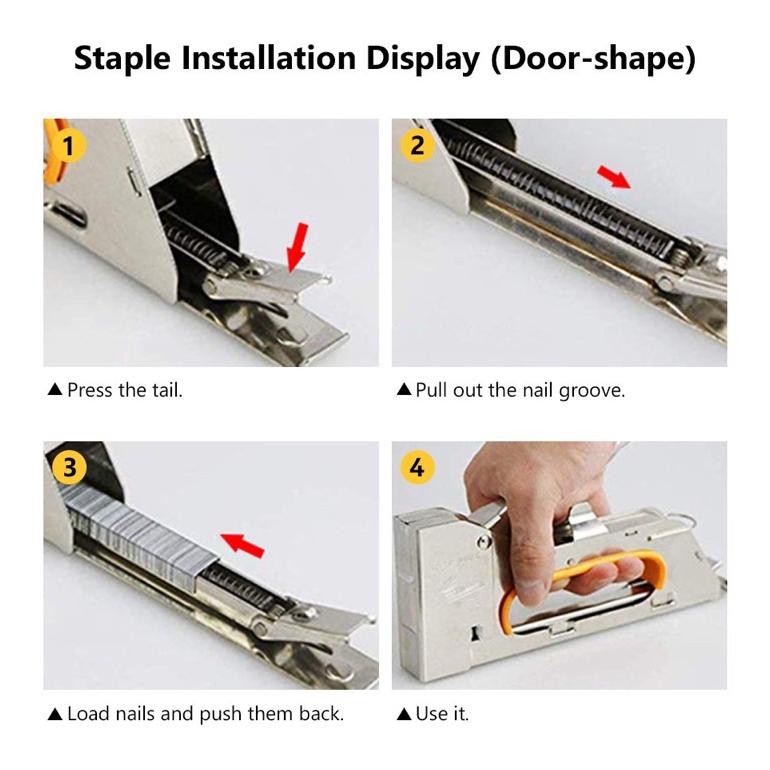 

Alat Staples Tembak Stapler Tembak Guntacker Kayu Jok Kulit Motor KUAT Steples Hekter 3in1 4 6 8 mm
