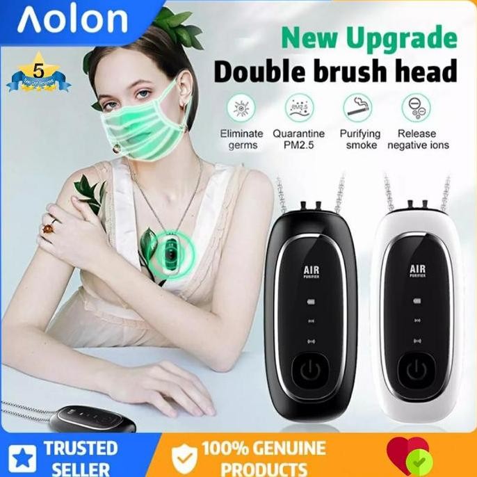 Original Kalung Air Purifier Necklace Elektronik Ion Negatif Usb