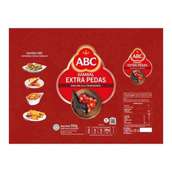 

ABC Saus Sambal Extra Pedas 950 g Multi Pack 3 pcs TF