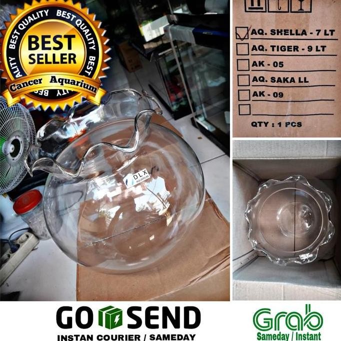 Aquarium Toples / Aquarium Bulat / Fish Ball 7 Liter ( Dlx )