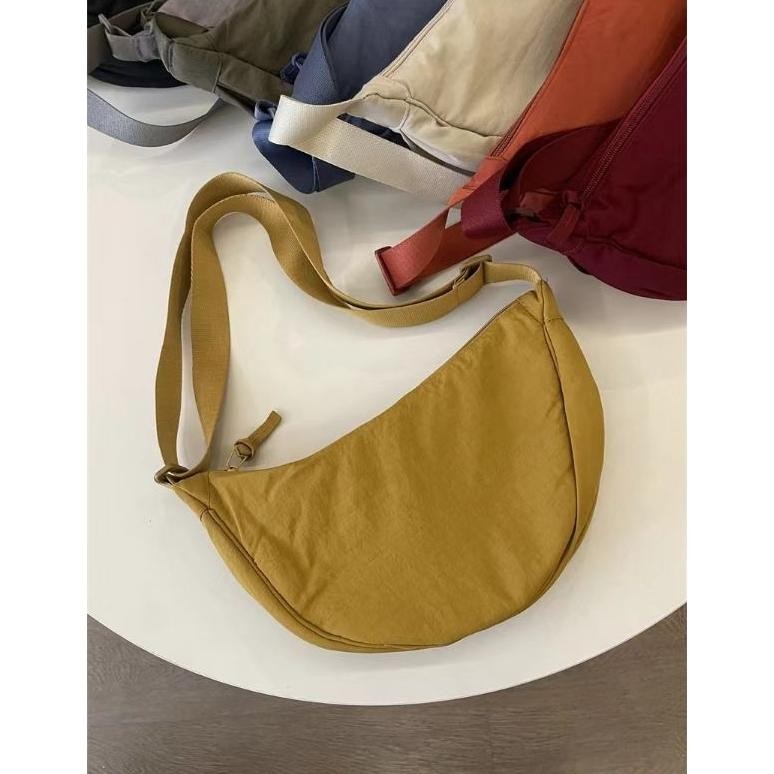 Waistbag ala Uniqlo Half Moon Bag Tas Selempang bahu slempang wanita Waist Bag Polos Unisex  Remaja