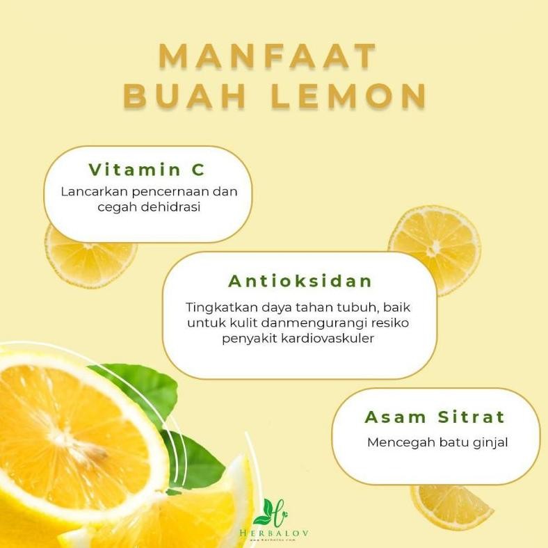 

Pure Lemon Diet HERBALOV terbuat dari 100% Murni Lemon Untuk Diet Langsing