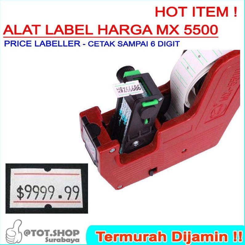 

TERBUKA M 5500 ALAT LABEL HARGA PRICE 1-BARIS SINGLE LABELLER 8 DIGIT