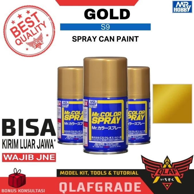 Mr Color Spray Gold S9 / Cat Gundam Model Kit Spray Can