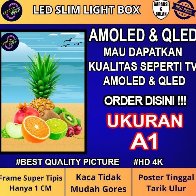 

Slim Light Box Ultra Thin Light Box LED Frame Banner Advertising - A1