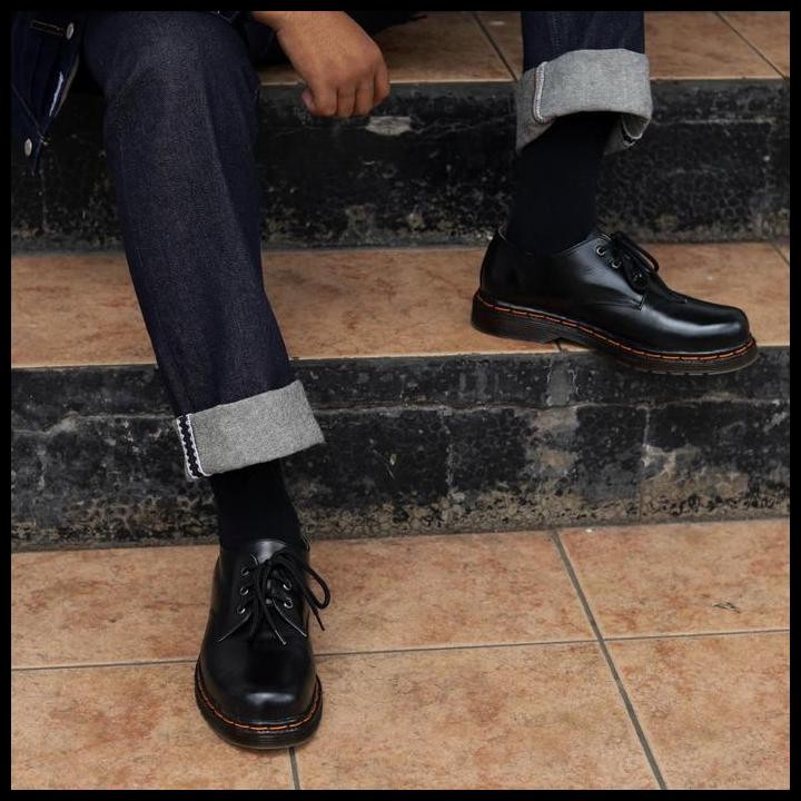 Terlaris Sepatu Low Boots Pria Kulit Wetan X Eiqual Chester Low Boots 3 Hole Good Quality