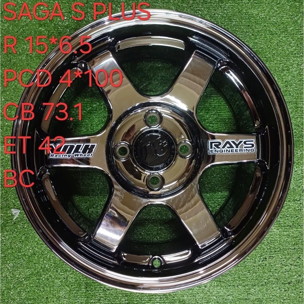 Velg Brio Agya Calya Model TE37 Ring 15 R15 x 6.5 pcd 4 x 100 ET42