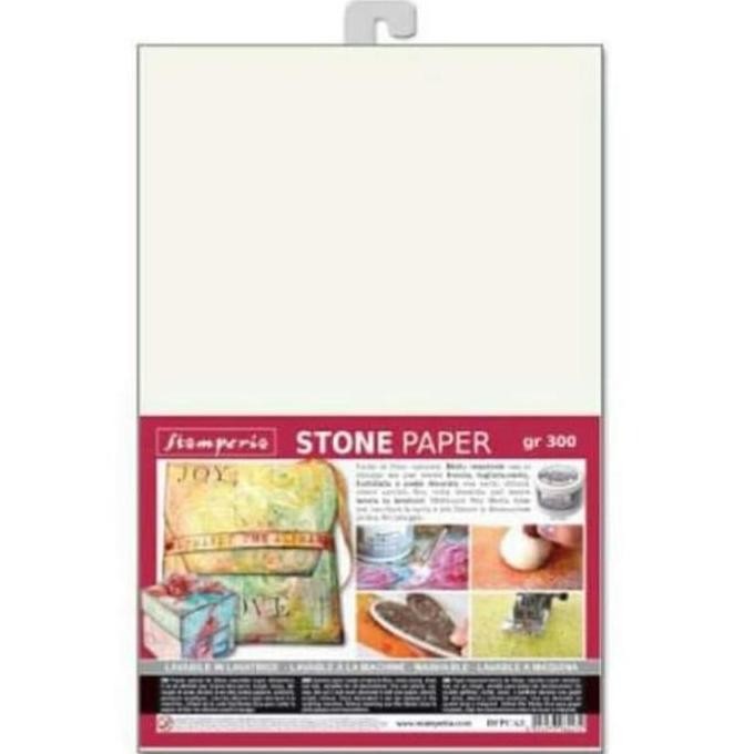

Stamperia Stone Paper - Washable - Size A3 To Hand - 300 Gr Promo