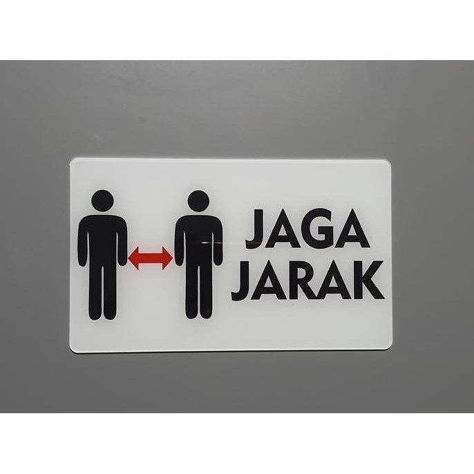

Plang Papan Nama Jaga Jarak Horisontal