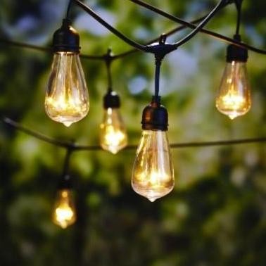 

Paket Kabel Fitting lampu Gantung Outdoor waterproof Led bohlam pijar Filament Filamen vintage retro edison Kaca Teh / Bening Clear ST64 G45 E27 2W 4W 4 / 2 Watt 5 10 Meter 5 10 20 Fitting dekorasi hias taman wedding cafe restaurant restoran Warm Kuning