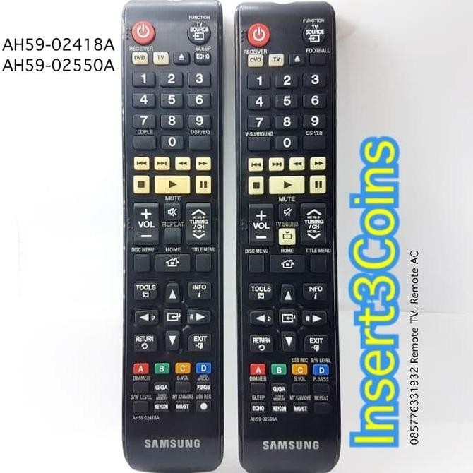 Remote Home Theater Samsung Ah59-02418A Dan Ah59-02550A Seken Original New Stok