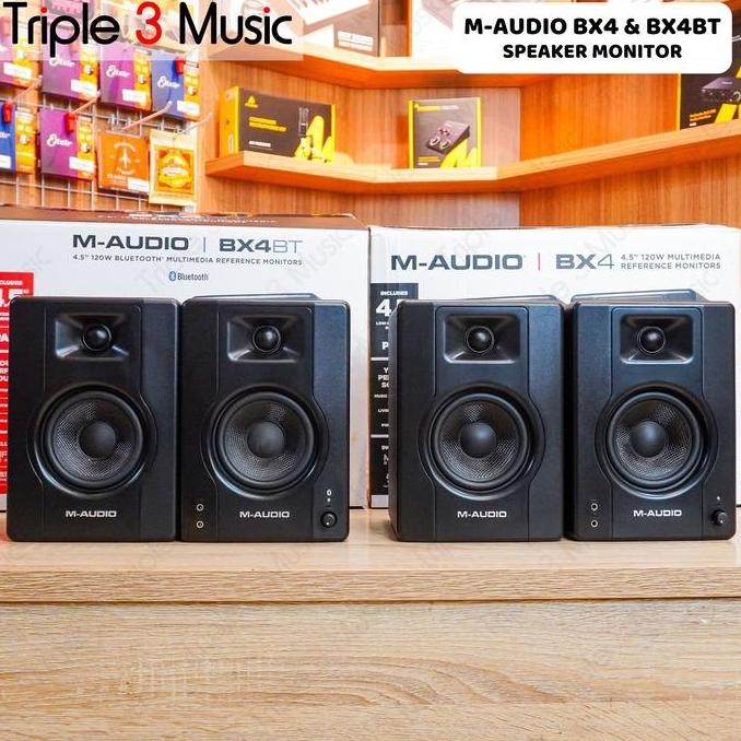 M-Audio Bx4 Bx-4 4.5 Inch Pair Speaker Monitor Flat Original New Stok