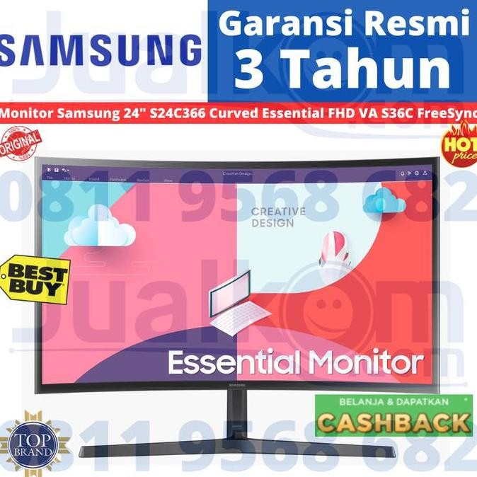 Premium Samsung LC24F390FHEXXD Curved Monitor [24 inch]Resmi