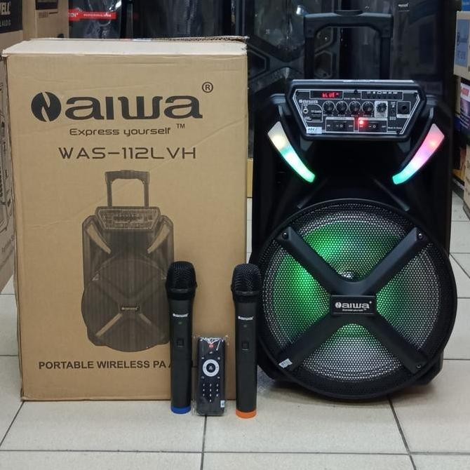 Speaker Aktif Portable Aiwa 12 Inch Was 112Lvh Usb Bluetooth Original New Stok