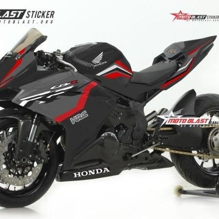 TERMURAH Decal Sticker Honda CBR250RR Black HRC Motoblast