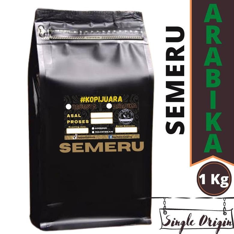 

NEW!!! Kopi Arabika Semeru 1Kg Pilih Roastbean Atau Bubuk