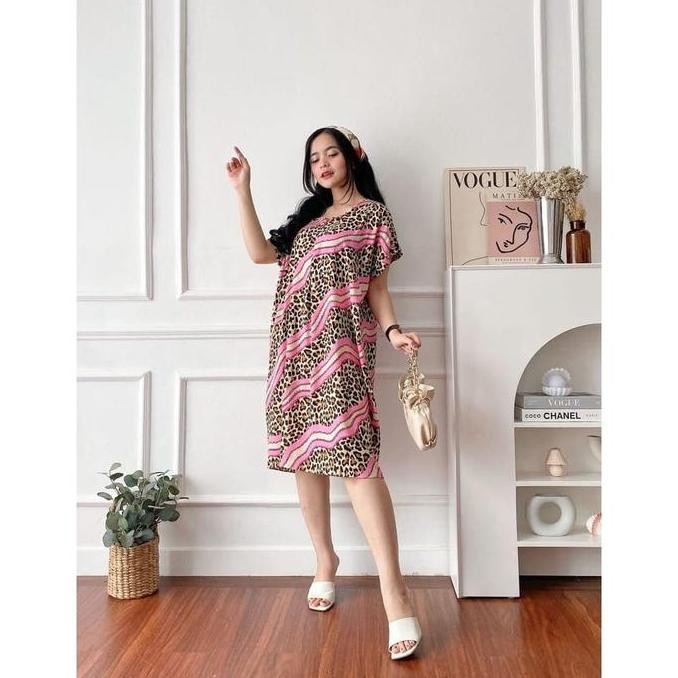 DASTER SELUTUT RAYON PREMIUM GRADE A BUNGA MUSIM PANAS MUSIM DINGIN BUSUI BUMIL TIDUR DRESS MOTIF WA