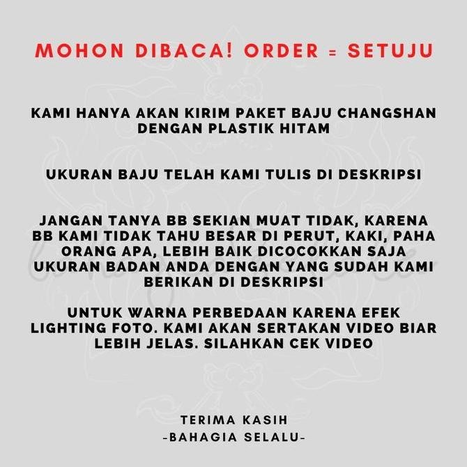 BAJU CHEONGSAM PRIA CHANGSHAN SANGJIT TUNANGAN LAMARAN