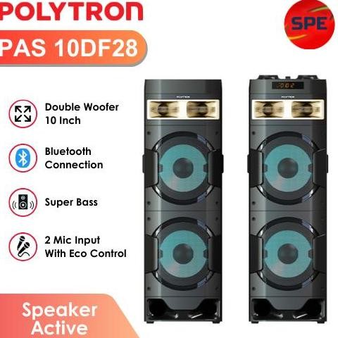 Polytron Speaker Aktif Pas 10D28 Bluetooth Active Speaker Pas-10D28 New Stok