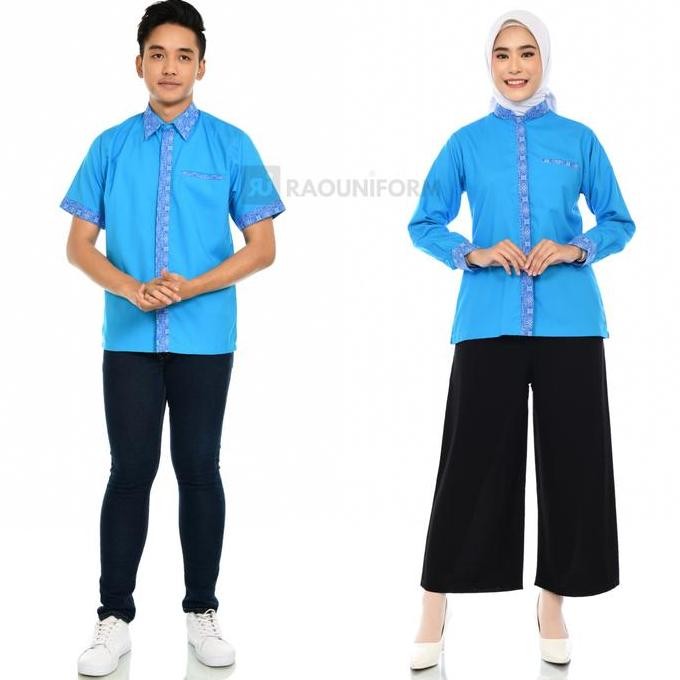 Tersedia SERAGAM KERJA WANITA TANGAN PANJANG/ BAJU KARYAWAN/KANTOR/RESTORAN