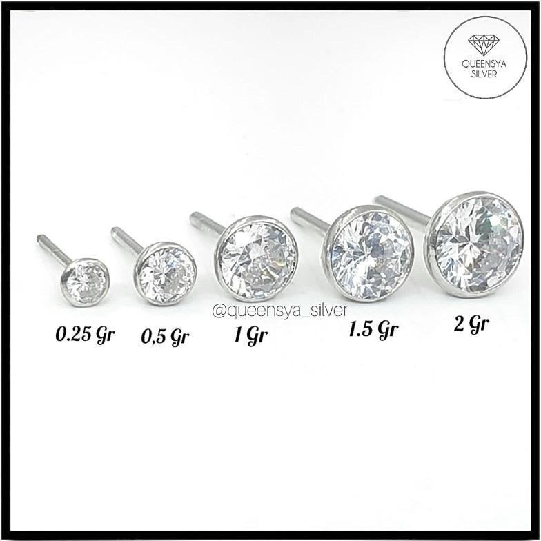AsT Anting Korea Anting Tusuk Anting Pria Wanita Perak Silver Asli 925 Model MATA BURUNG Lapis Emas 