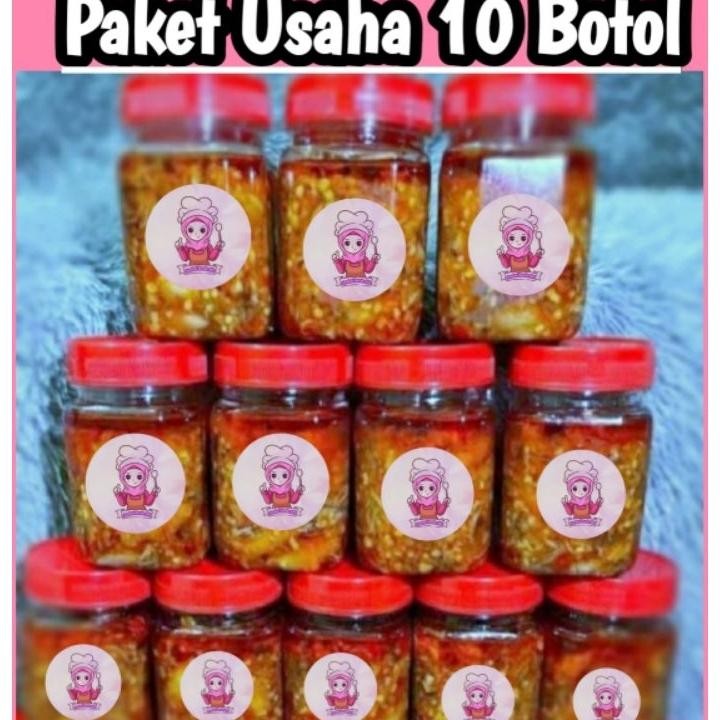 

150 Gram Paket 10 Botol Sambal Bunda Alfi Lebih