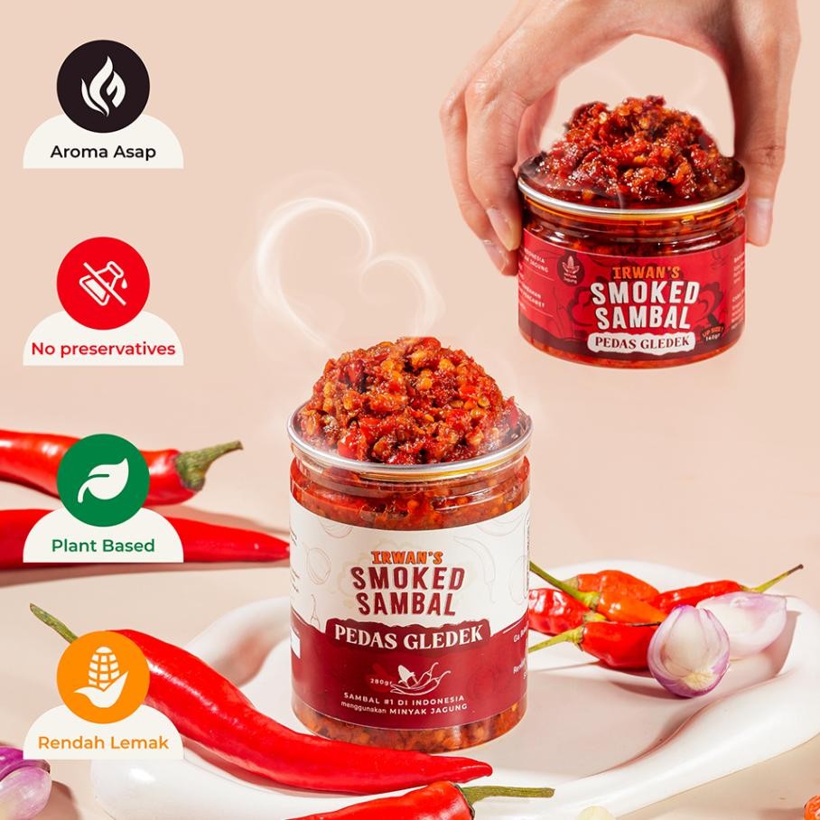 

Irwans Smoked Sambal Sambal Pedas Gledek Homemade Sambel Gep Bawang Goreng Sambal Arang