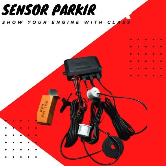 Unik Sensor Parkir Mobil Domo 2 Titik Silver Murah