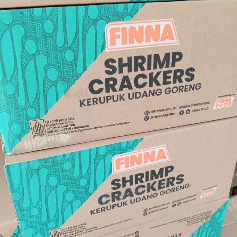

PJ Kerupuk Krupuk Udang Matang Finna Fina 10gr 10 Gram untuk Catering Snack Makanan Sedus 1 Dus Isi 120 Pack