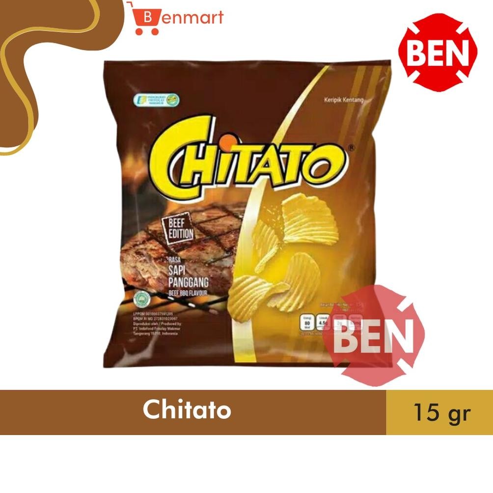 

PJ Chitato Sapi Panggang - Chiki Beef Bbq Flavour Potato Chips Dus Murah
