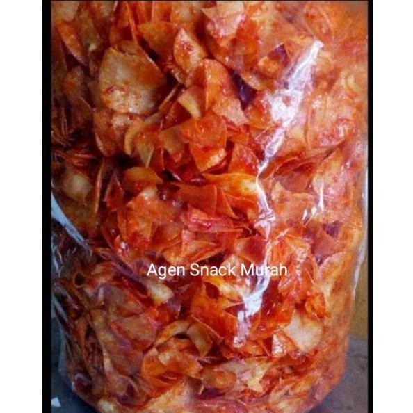 

PJ Singkong Lengket 1KG (1000GR) Pedas Manis - Keripik Singkong Pedas