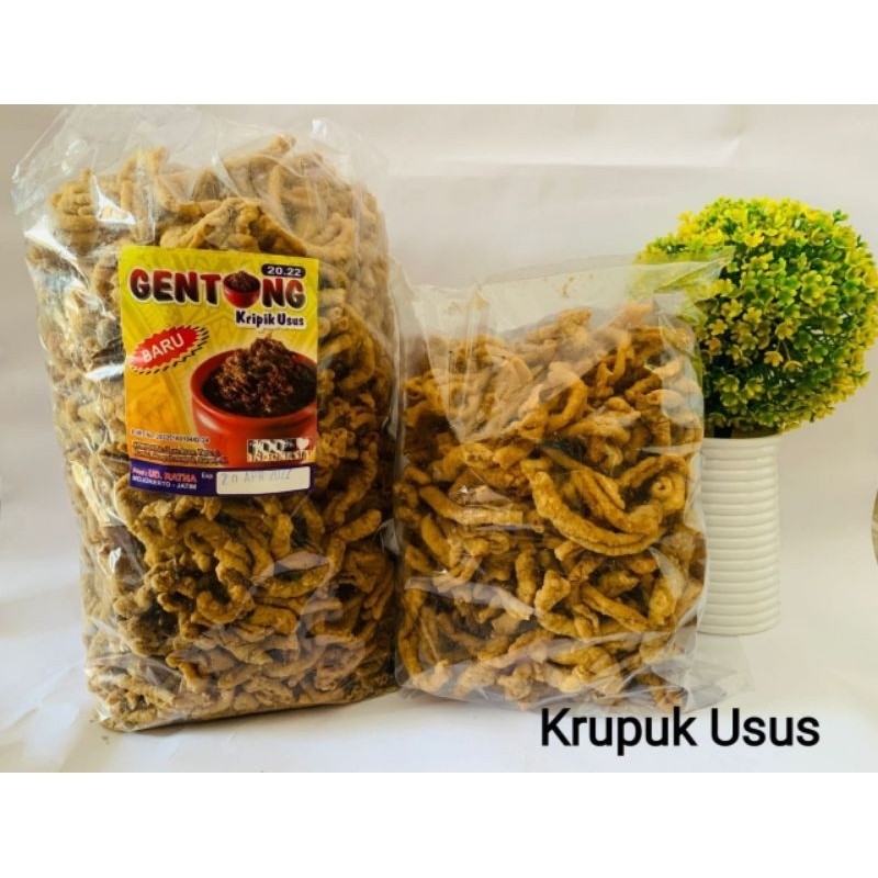

Snack Keripik Usus Ayam Gentong Crispy 250gr Cemilan Renyah Murah Homemade Premium