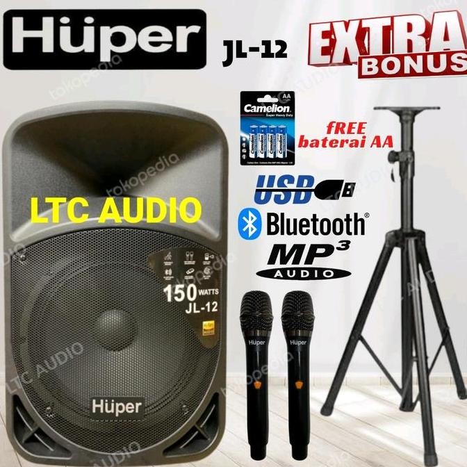 Speaker Portable Huper Jl-12 Original 12 Inc / Huper Jl12 / Jl 12 New Stok