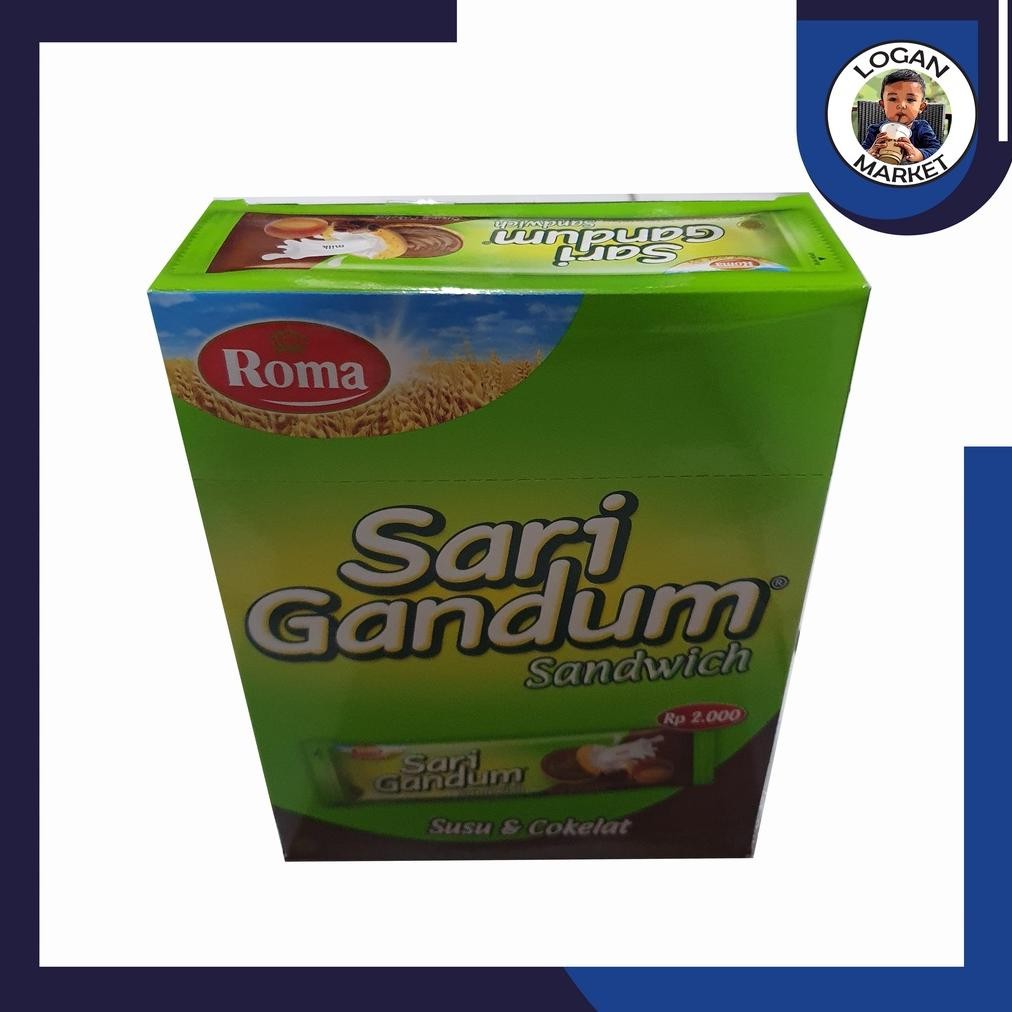 

PJ Roma Sari Gandum Sandwich Coklat Box Isi 12 Sachet Pcs 12Pcs