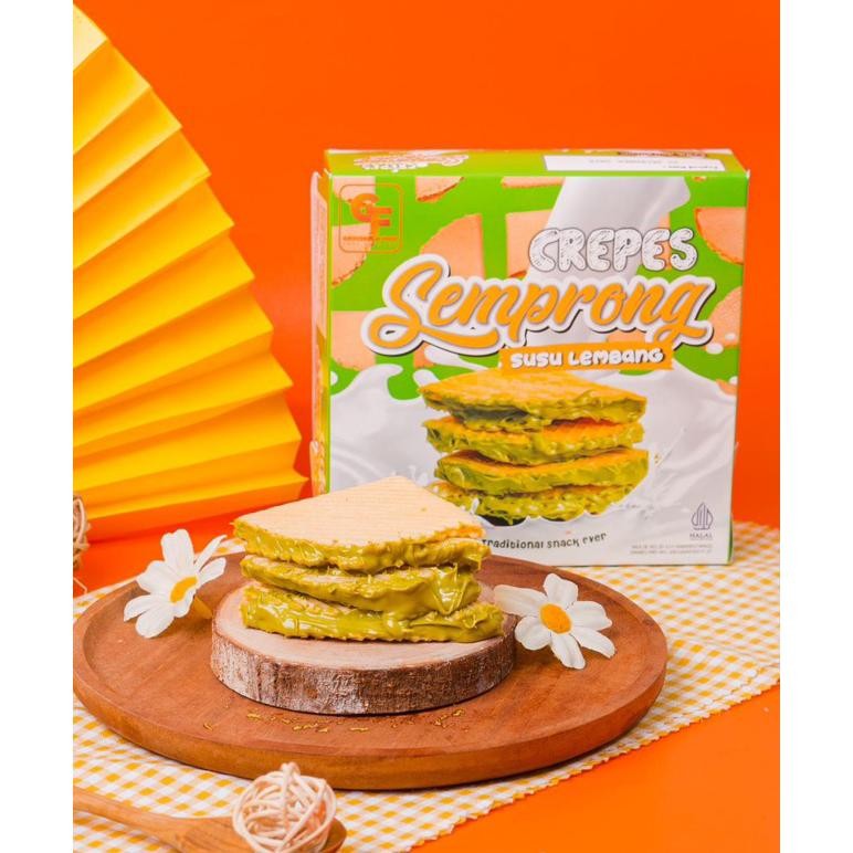 

PJ Semprong Susu Crepes rasa coklat chesse tiramisu strawbery taro milk vanila isi 12