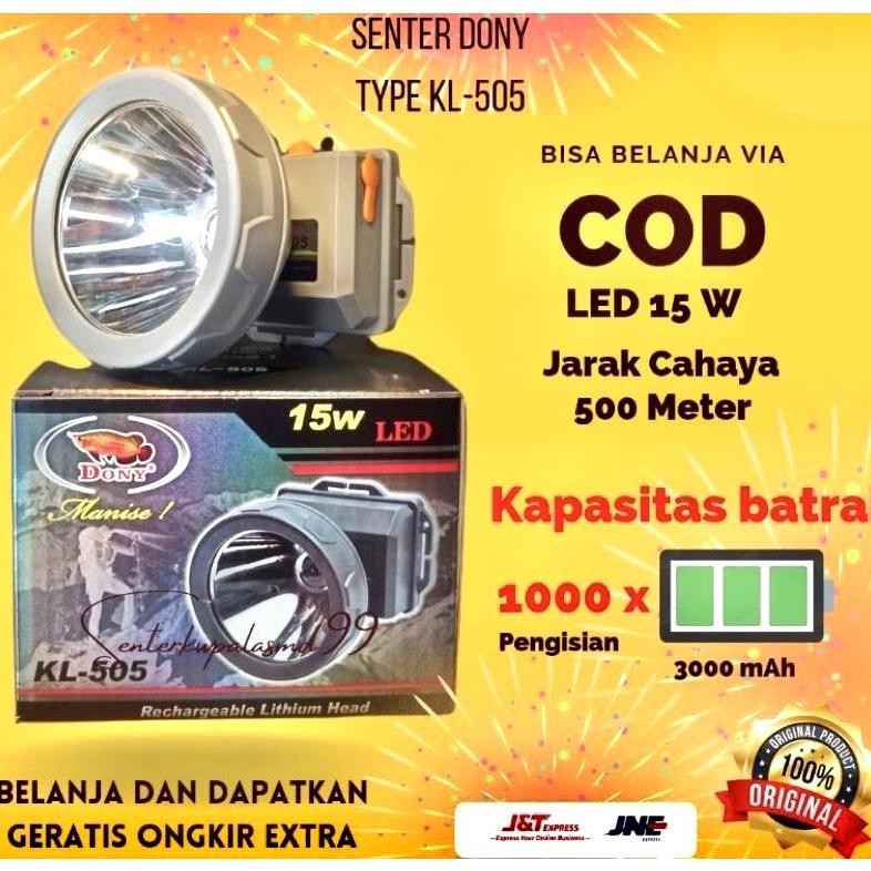 TOP  SENTER KEPALA DONY KL-505 MANISE 15W 15WATT ORIGINAL